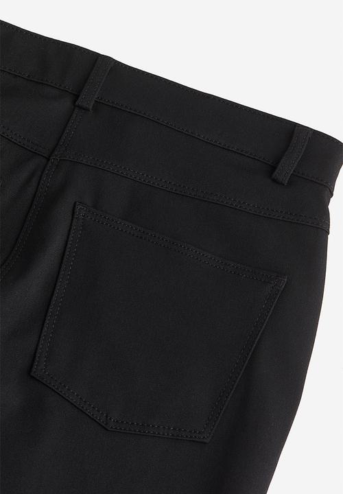 H&M - Slim fit twill trousers - black
