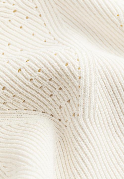 H&M - Pointelle-knit jumper - cream