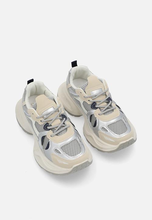 Pop Candy - Lace up sneakers - grey