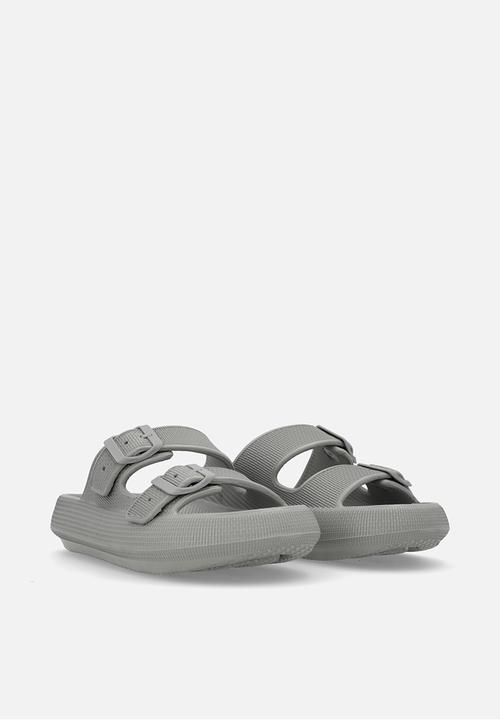 Pop Candy - Twin buckle slides - grey