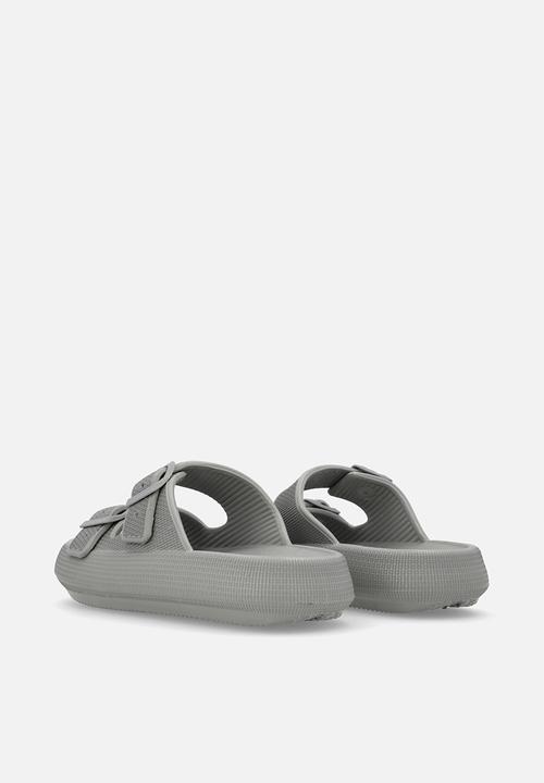 Pop Candy - Twin buckle slides - grey