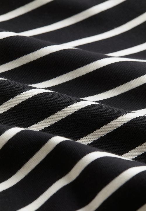 H&M - Cotton jersey top - navy blue striped