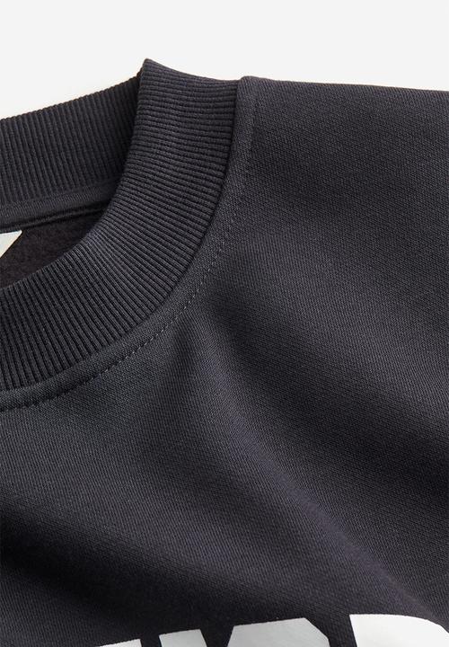 H&M - Printed sweatshirt -  dark grey & new york