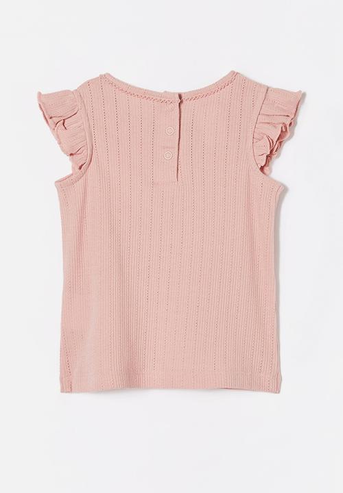 Cotton On - Lynlee sleeveless flutter top - zephyr/rainbow