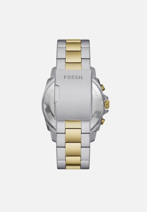 Fossil - Privateer watch - silver & gold