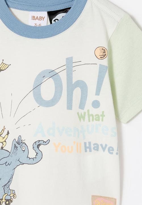 Cotton On - Jamie short sleeve tee-license - lcn drs vanilla/oh what adventures