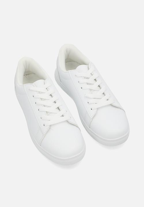 Pop Candy - Lace up sneakers - white