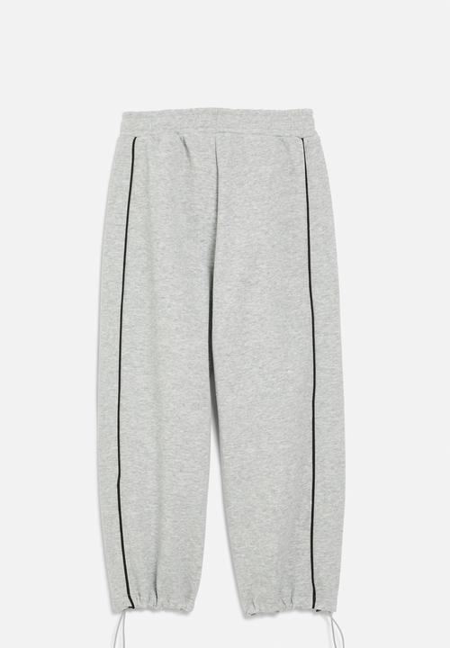 Pop Candy - Track pants - grey & white