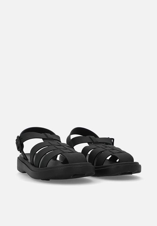 Pop Candy - Caged sandals-black