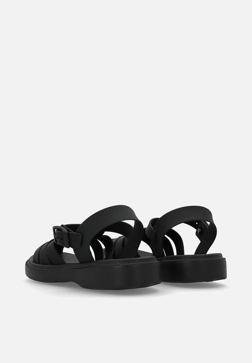 Pop Candy - Caged sandals-black