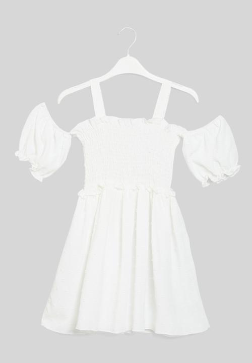 Pop Candy - Smock dress - white