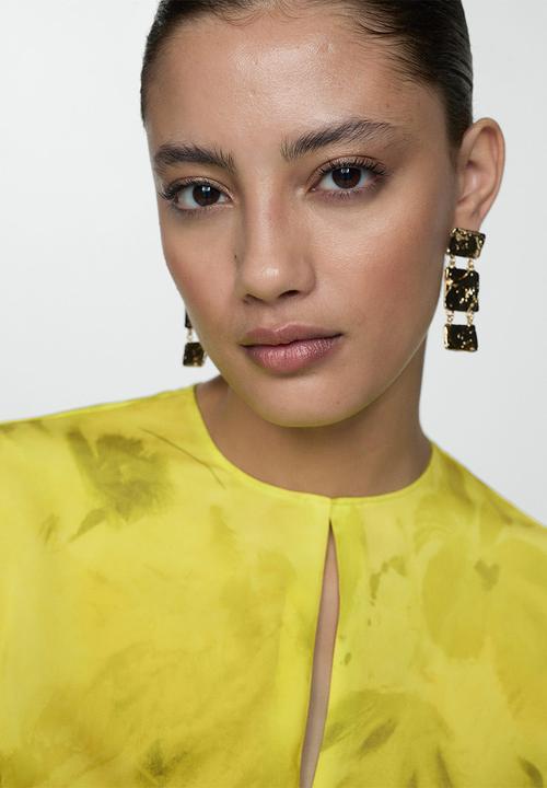 MANGO - Blouse Calipo-A - Bright Yellow