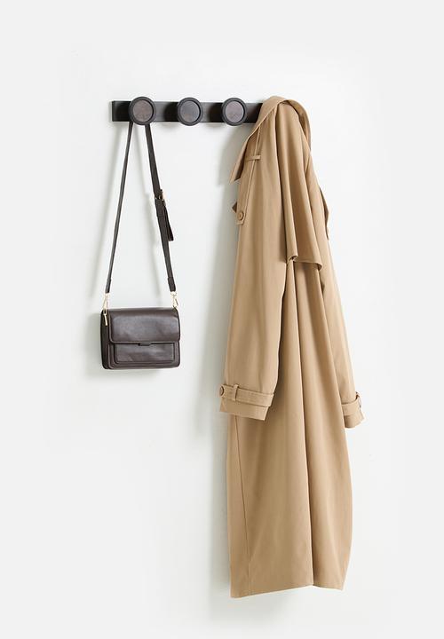 Umbra - Hub rail 4 hook - black & walnut