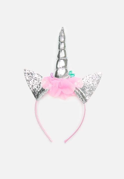 Pop Candy - Novelty headband - pink & silver 