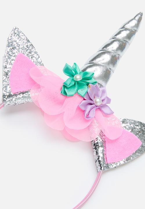 Pop Candy - Novelty headband - pink & silver 