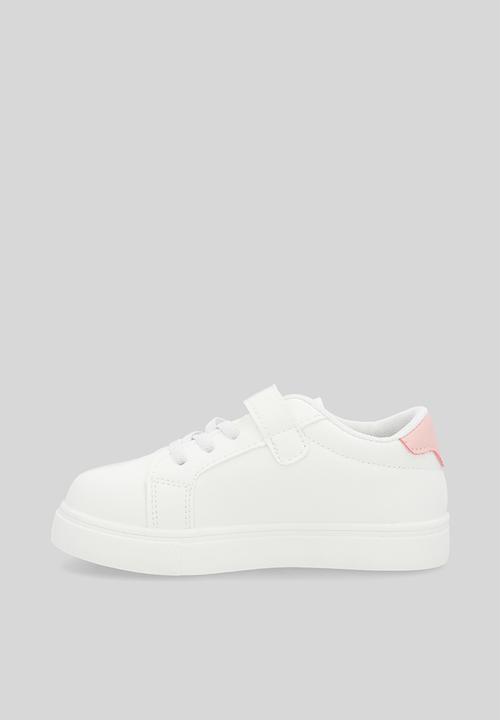 Pop Candy - Bow print sneakers - pink & white