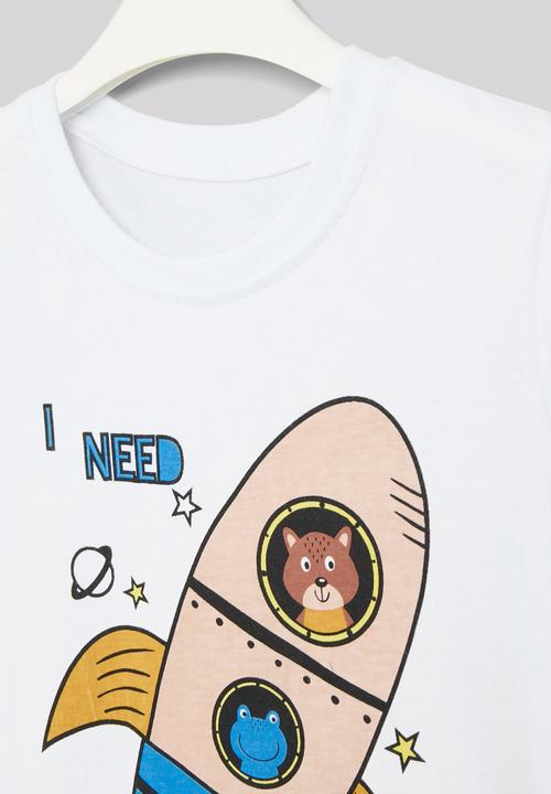 Pop Candy - Printed tee - white