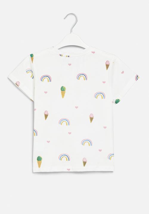 Pop Candy - Printed tee - white