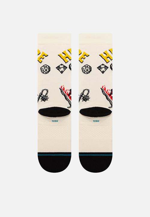 Stance Socks - Hellfire - vintage white