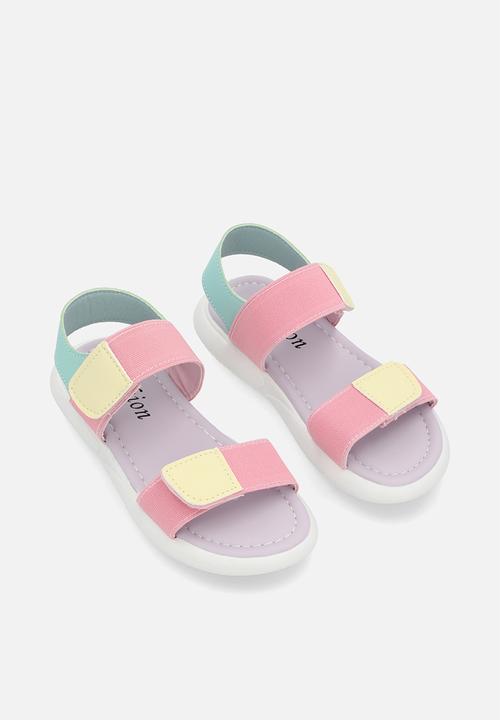 Pop Candy - Colour block sandals - multi