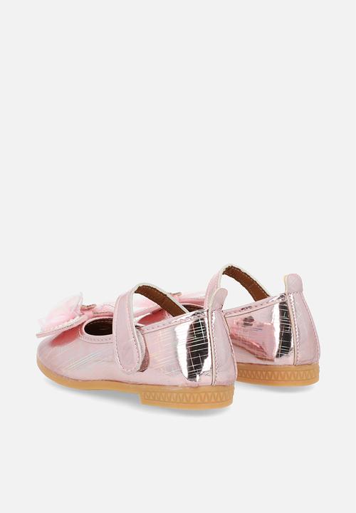Pop Candy - Metallic bowknot pumps - pink