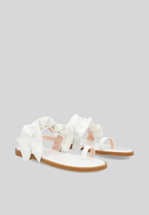 Pop Candy - Toe sandal - white
