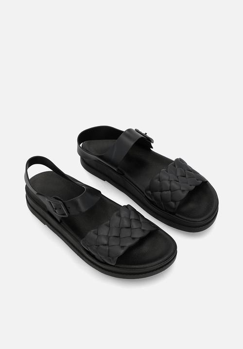 Pop Candy - Braided sandals - black