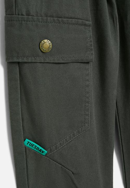 Pop Candy - Utility jogger - olive green