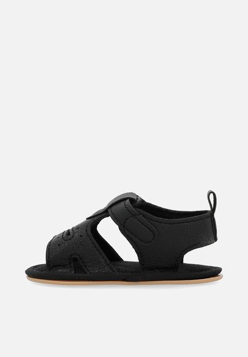 Pop Candy - Twin strap sandals - black