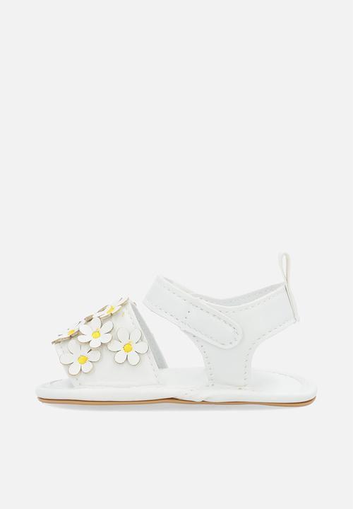 Pop Candy - Floral sandals - white