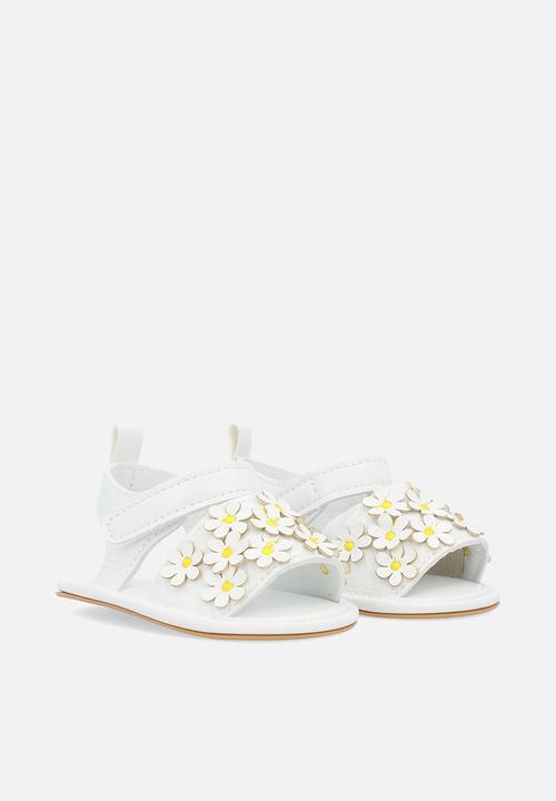 Pop Candy - Floral sandals - white