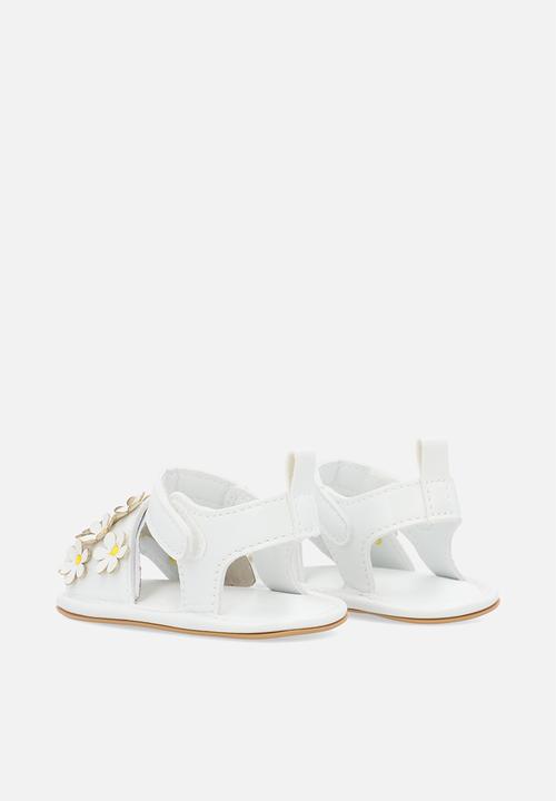 Pop Candy - Floral sandals - white