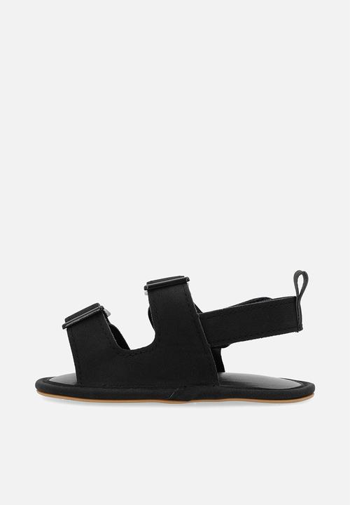 Pop Candy - Twin buckle sandals - black