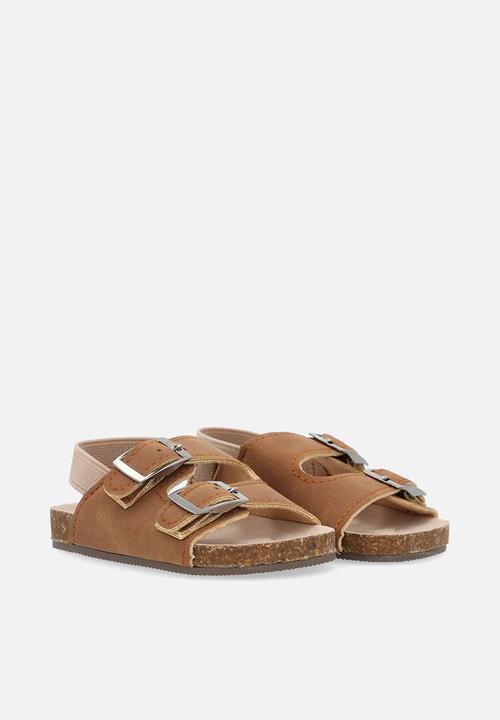 Pop Candy - Twin buckle sandals - brown