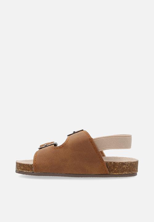 Pop Candy - Twin buckle sandals - brown