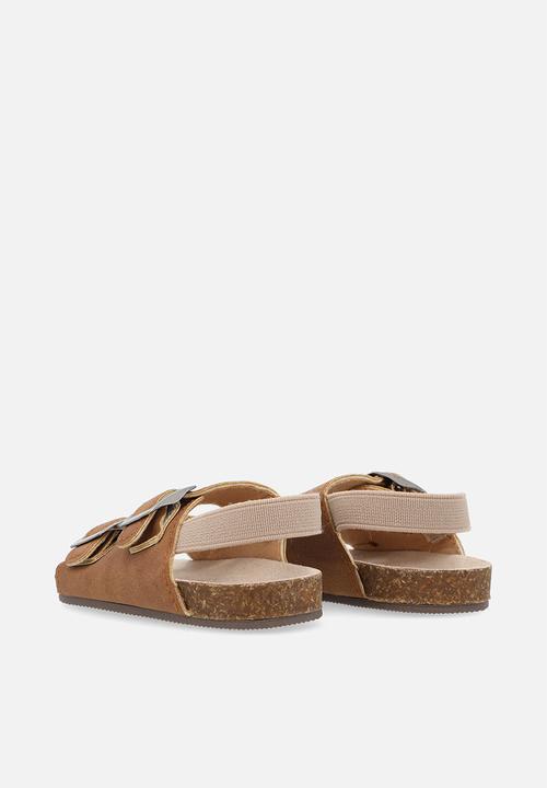 Pop Candy - Twin buckle sandals - brown