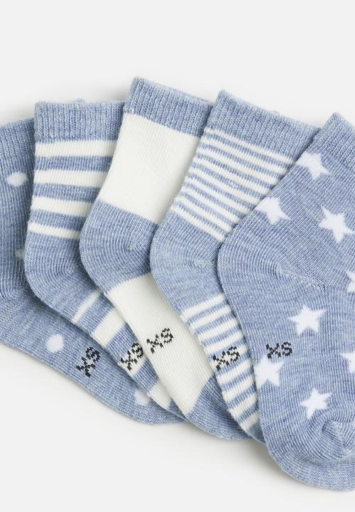 Pop Candy - 5 Pack socks set - light blue