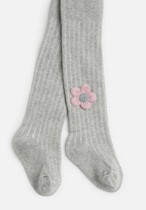 Pop Candy - Bow décor leggings - grey