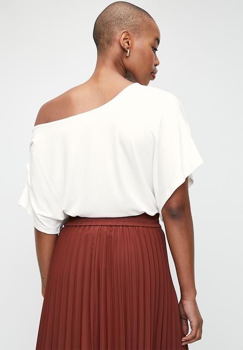 edit - Asymmetrical Easy T-shirt - White