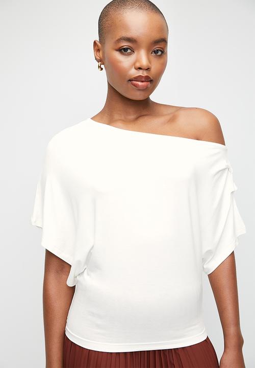 edit - Asymmetrical Easy T-shirt - White