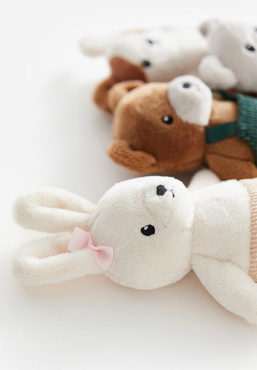 H&M - 4-Piece soft toy set - white animals