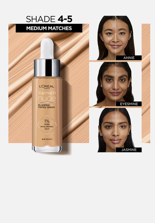 L'Oreal Paris - True Match Plumping Tinted Serum - 4-5 Medium