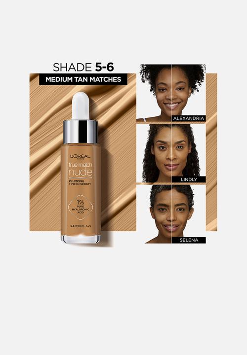 L'Oreal Paris - True Match Plumping Tinted Serum - 5-6 Medium Tan