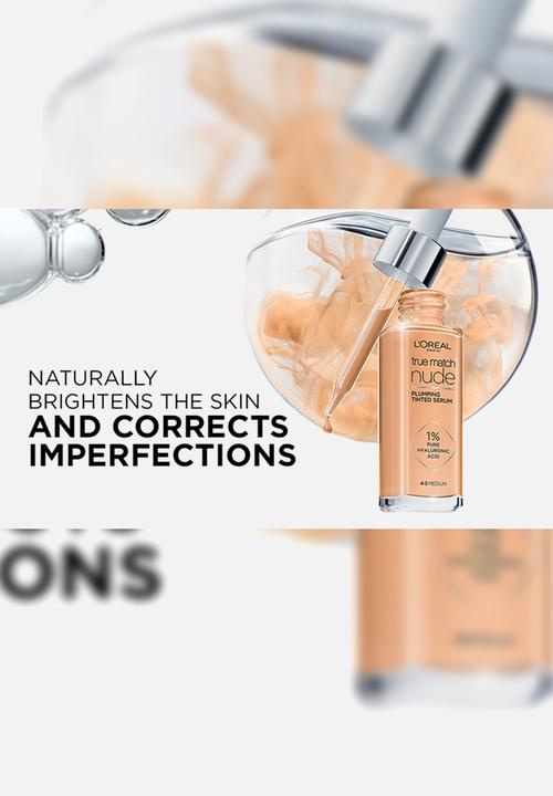 L'Oreal Paris - True Match Plumping Tinted Serum - 5-6 Medium Tan