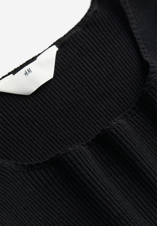 H&M - Rib-knit jumper - black