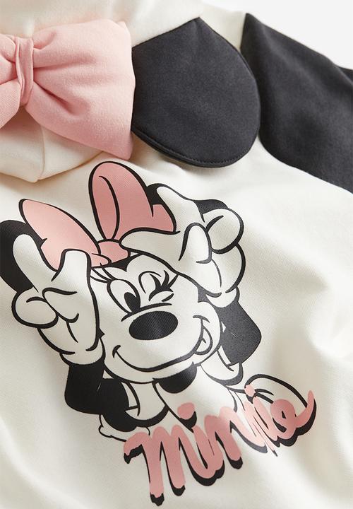 H&M - Printed zip-through hoodie - white minnie mouse