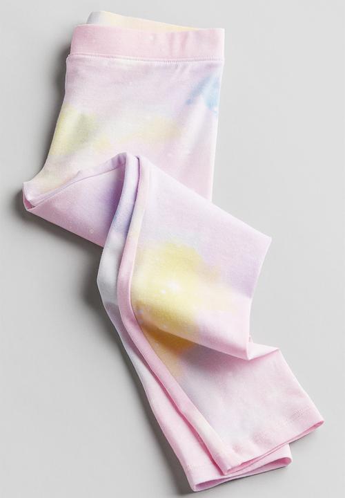 H&M - Printed jersey leggings - light pink patterned