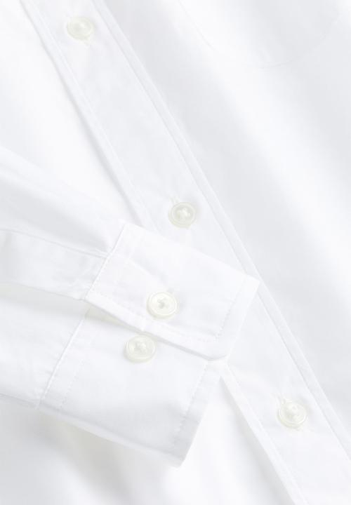 H&M - Loose fit poplin shirt - white