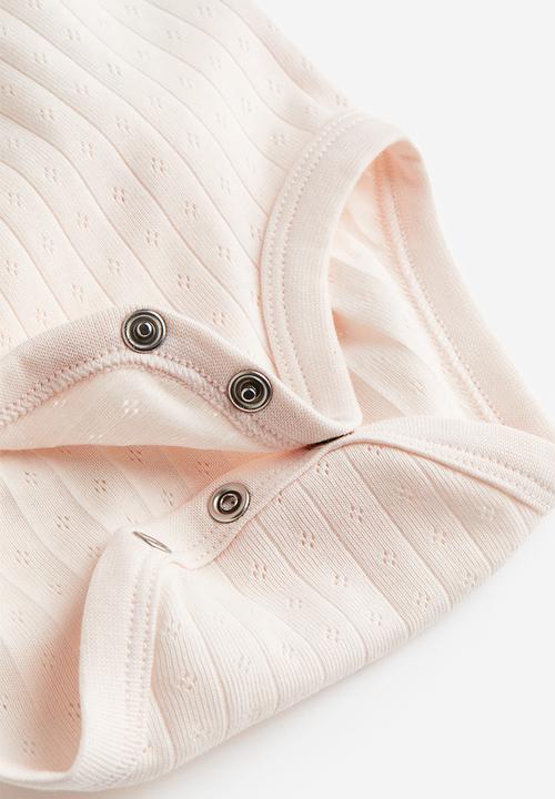 H&M - 3-Pack sleeveless bodysuits - pink & white
