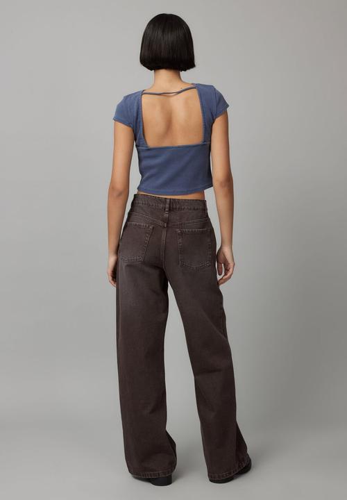 Factorie - High Rise Baggy Jean - Bitter Choc